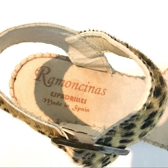 𝅺leather and Fur Spanish Espadrille Sandel 🌻 - Picture 7 of 7